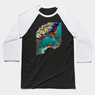 Abstract Flow Baseball T-Shirt